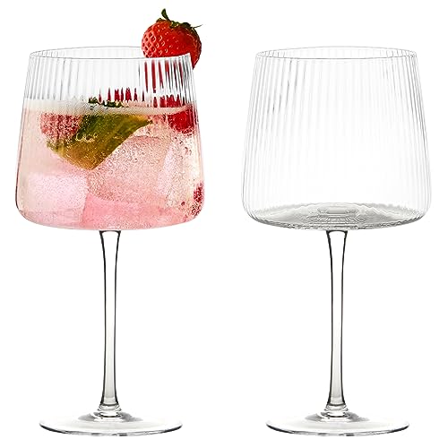 Anton Studio Designs – Empire Gin-Gläser – handgefertigte Glaswaren – Cocktailgläser-Set – 2er-Set von Anton Studio Designs