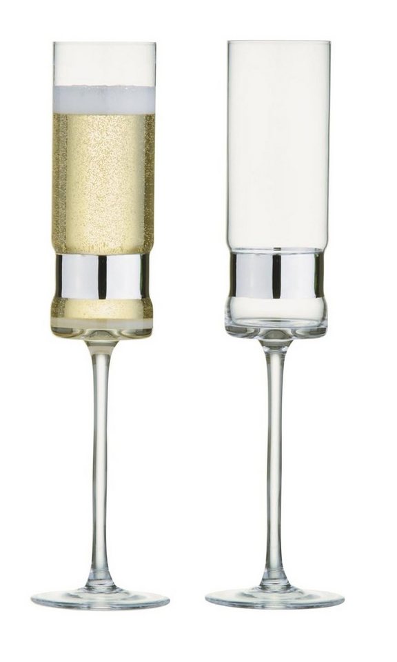 Anton Studio Designs Gläser-Set 2er Set Anton Studio Designs SoHo Champagnerflöten Sektgläser Farbe:, Glas, Metall Anton Studio Designs Gläser-Set 2er Set Anton Studio Designs SoHo Champagnerflöten Sektgläser Farbe:, Glas, Metall von Anton Studio Designs