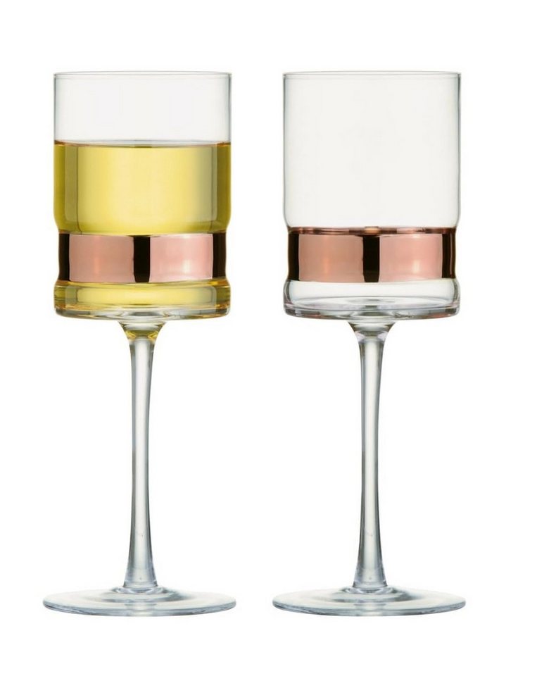 Anton Studio Designs Gläser-Set 2er Set Mundgeblasen Anton Studio Designs SoHo Weingläser 350ml, Glas von Anton Studio Designs