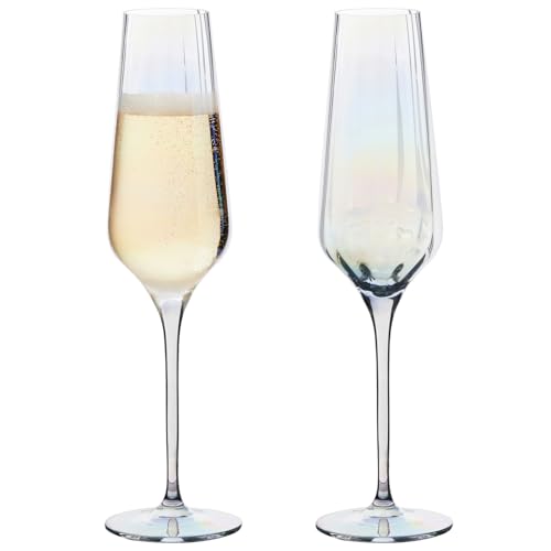 Anton Studio Designs – Palazzo Champagnerflöten – Handgefertigte Glaswaren – Champagnergläser – Flötengläser – 2er Set Anton Studio Designs – Palazzo Champagnerflöten – Handgefertigte Glaswaren – Champagnergläser – Flötengläser – 2er Set von Anton Studio Designs