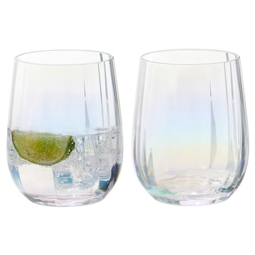 Anton Studio Designs – Palazzo DOF-Tumbler – Handgefertigte Glaswaren – Tumbler-Gläser – Cocktailgläser – 2er Set von Anton Studio Designs