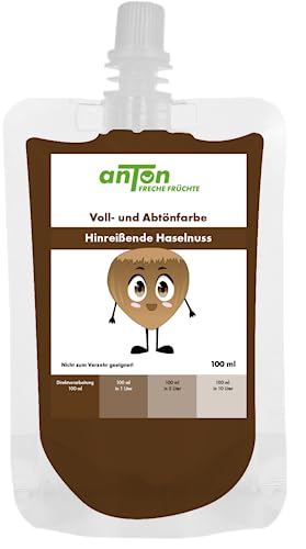 anTon Freche Früchte | Voll und Abtönfarbe | Hinreißende Haselnuss | (100ml braun) von Anton Weiss