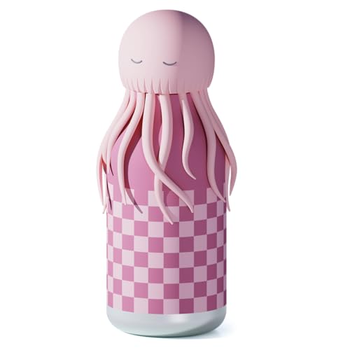 Asobu Bestie Jellyfish | Isolierflasche aus Edelstahl | 460ml | mit Namen personalisierbar (Jellyfish (ohne Namen)) von Anton & Sophie