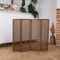 Freistehendes Hundetor, Hundetor Innen, Haustiertor Für Treppen, Aus Holz, Großes Klapptor, Hundebarriere, Tragbare Hundekiste von AntonenkoStore