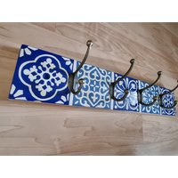 Garderobe, Hakenleiste Fliesenmotiv von AntoniasKunst