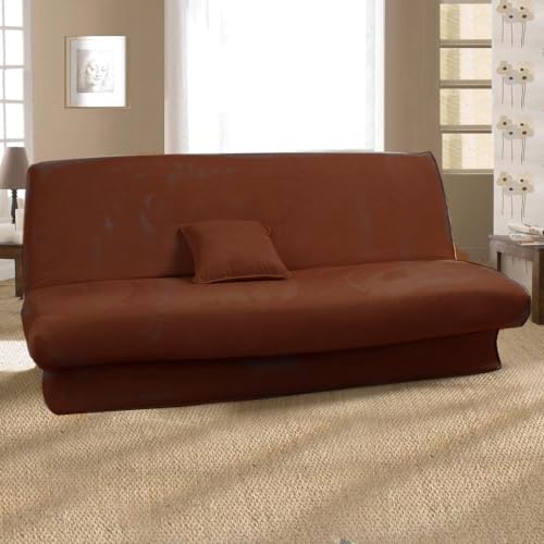 Antonouse Bezug für Schlafcouch, ausziehbar, 120 bis 140 cm - 180 bis 200 cm, Schokoladenbraun von Antonouse