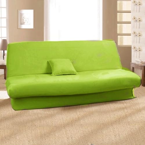 Antonouse Bezug für Schlafcouch, ausziehbar, Gurte, 120 bis 140 cm, 180 bis 200 cm, Grün von Antonouse