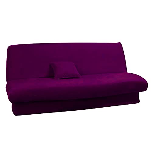 Antonouse Bezug für Schlafsofa, ausziehbar, Gurte, 120 bis 140 cm, 180 bis 200 cm, Violett von Antonouse