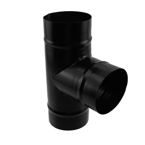 Antrader 3-Wege-K-Splitter, Kanalverbinder, Metall-T-Verbindungsstück, Lüftungsschlitz, Schlauch, Auspuffrohr-Adapter für Abluftventilator, Trockner, Entlüftungsschlauch, 100 mm von Antrader
