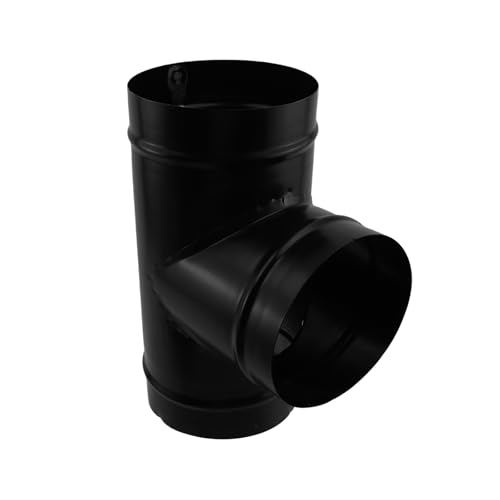 Antrader 3-Wege-K-Splitter, Kanalverbinder, Metall-T-Verbindungsstück, Lüftungsschlitz, Schlauch, Auspuffrohr-Adapter für Abluftventilator, Trockner, Entlüftungsschlauch, 150 mm von Antrader