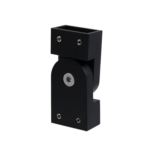 Antrader Level Pivot Connector for Stainless Steel Flat Handlauf, 1 Stück, 180° verstellbarer schwarzer vertikaler Schwenkverbinder Antrader Level Pivot Connector for Stainless Steel Flat Handlauf, 1 Stück, 180° verstellbarer schwarzer vertikaler Schwenkverbinder von Antrader