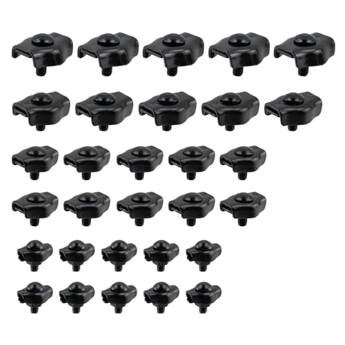 Antrader Simplex Drahtseilklemmen, Edelstahl, Simplex-Drahtseilklemme, Kabelklemmen-Sortiment, Schwarz, 10 Stück M2, 10 Stück M3, 5 Stück M5, 5 Stück M6 Antrader Simplex Drahtseilklemmen, Edelstahl, Simplex-Drahtseilklemme, Kabelklemmen-Sortiment, Schwarz, 10 Stück M2, 10 Stück M3, 5 Stück M5, 5 Stück M6 von Antrader