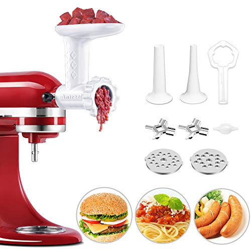 Antree Lebensmittelmühle und Wurstfüller Rohraufsatz für KitchenAid Standmixer von Antree