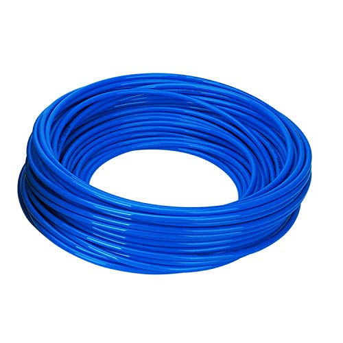 Antrella Blau PU-Schlauch Vakuumschlauch 8mm ID x 12mm OD Wandstärke 2MM Transport Luft, Flüssigkeit, Öl 100 Meter Länge von Antrella