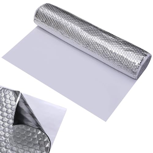 Anttyscar Dämmmatte Auto Schallschutzmatte Isolierung Matte Schaumstoff Selbstklebend Dämmmatten Raum Akustikschaumstoff Schall Dämmung Feuerfest, Feuchtigkeitsfest, Wasserdicht - 50*400cm 2mm von Anttyscar