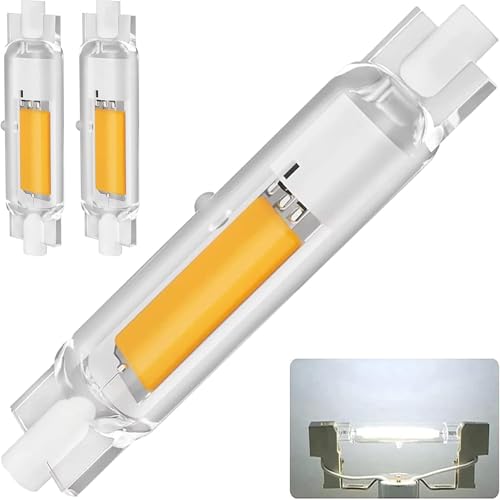 Anugsoe R7S LED 78mm Dimmbar 15W Lampen, Ersatz für 150W Halogenlamp, Kaltweiß 6000K 1500LM, Kein Flackern, 360° Abstrahlwinkel, 2er Pack von Anugsoe