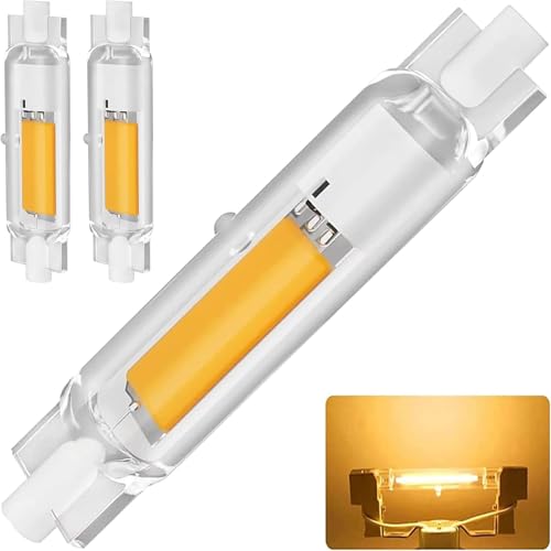 Anugsoe R7S LED 78mm Dimmbar 15W Lampen, R7S LED 15W Glühbirne Ersatz für 150W Halogenlamp, Warmweiß 3000K 1500LM, Kein Flackern, 360°Abstrahlwinkel LED Stab,2er Pack Anugsoe R7S LED 78mm Dimmbar 15W Lampen, R7S LED 15W Glühbirne Ersatz für 150W Halogenlamp, Warmweiß 3000K 1500LM, Kein Flackern, 360°Abstrahlwinkel LED Stab,2er Pack von Anugsoe