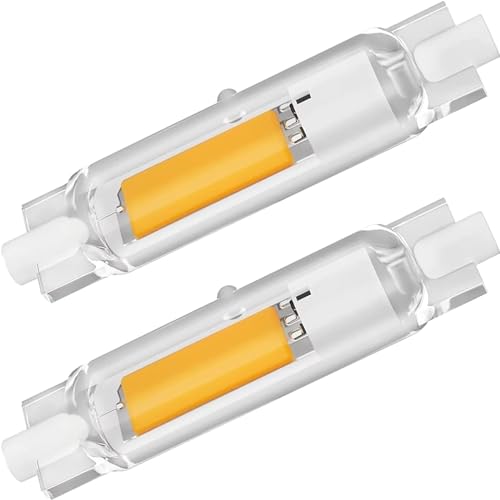 Anugsoe R7S LED 78mm Dimmbar Glühbirne, 20W LED Lampen COB 78mm Ersatz für 200W Halogenlampen,Naturweiß 4500K 2000LM, Kein Flackern, 360°Abstrahlwinkel LED Stab, AC 220-240V,2er Pack von Anugsoe