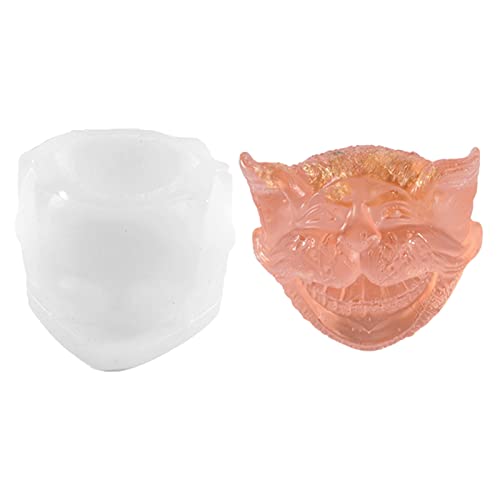 5 Katzenkopf-Harzform, Silikonform für Aromatherapie-Kerzen, Halloween, handgefertigte Kegelkerzenherstellung, Silikonform für Kerzenherstellung, Fondant-Kuchen 5 Katzenkopf-Harzform, Silikonform für Aromatherapie-Kerzen, Halloween, handgefertigte Kegelkerzenherstellung, Silikonform für Kerzenherstellung, Fondant-Kuchen von Anulely