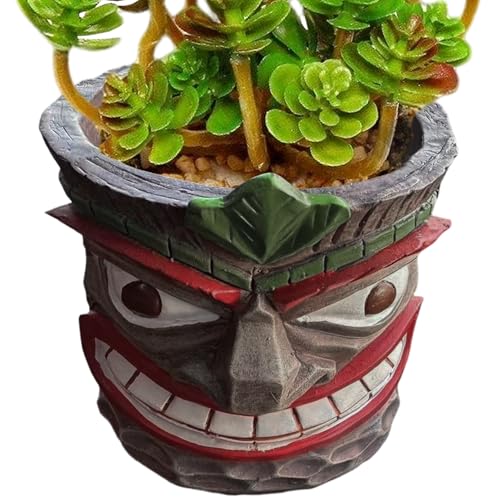 Abstraktes Gesicht, lustige Blumentöpfe – Kunstvase, Bonsai-Halter, Behälter, Heimdekoration für den Innen- und Außenbereich, Garten, Terrasse, Rasen Abstraktes Gesicht, lustige Blumentöpfe – Kunstvase, Bonsai-Halter, Behälter, Heimdekoration für den Innen- und Außenbereich, Garten, Terrasse, Rasen von Anulely