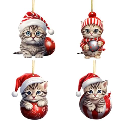 Acryl-Weihnachtsschmuck – 2D-Weihnachts-Acryl-Ornamente – Tierhandwerk für Eingangstür, Griff, Fenster, Auto, Rückblick, Gartentor, Schlafzimmer, Kinderzimmer Acryl-Weihnachtsschmuck – 2D-Weihnachts-Acryl-Ornamente – Tierhandwerk für Eingangstür, Griff, Fenster, Auto, Rückblick, Gartentor, Schlafzimmer, Kinderzimmer von Anulely