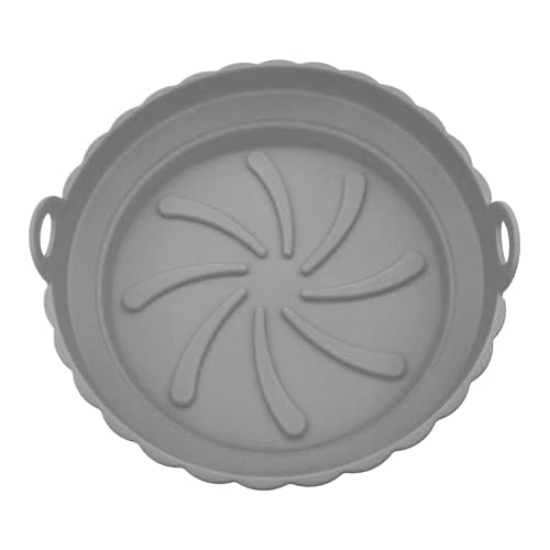 Air Fryer Silicone Liner - Round Silicone Pot for Air Fryer Cooking - Kitchen Restaurant Dishwasher Safe Baking Tray Foldable for Drumsticks, Fries von Anulely