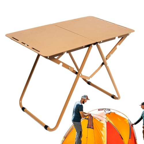 Aluminium-Klapptisch – Aluminium-Metall-Tisch für den Außenbereich, tragbarer Tisch – klappbarer Design-Grilltisch für , Grill, Picknick und Camping Aluminium-Klapptisch – Aluminium-Metall-Tisch für den Außenbereich, tragbarer Tisch – klappbarer Design-Grilltisch für , Grill, Picknick und Camping von Anulely