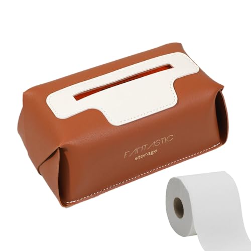 Anulely Auto-Tüchertasche | PU-Leder-Tücherhalter – dekorative, wasserdichte Taschentuchspenderbox für Schlafzimmer, Badezimmer, Kommode, passend für die meisten SUVs, LKWs Anulely Auto-Tüchertasche | PU-Leder-Tücherhalter – dekorative, wasserdichte Taschentuchspenderbox für Schlafzimmer, Badezimmer, Kommode, passend für die meisten SUVs, LKWs von Anulely