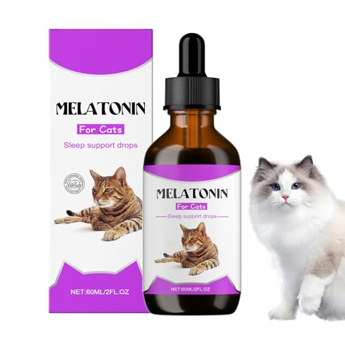 Beruhigend für Katzen, 60 ml Diät-Tropfen, Entspannungshilfe für Laute Haushalte, Gewitter, Autofahrt, Fellpflege, Tierarztbesuche, Neue Umgebung Beruhigend für Katzen, 60 ml Diät-Tropfen, Entspannungshilfe für Laute Haushalte, Gewitter, Autofahrt, Fellpflege, Tierarztbesuche, Neue Umgebung von Anulely