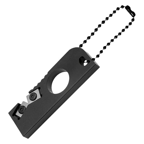 Anulely Cutter Sharpener Professional | Taschenschneider Schärfwerkzeug mit Kettenblatt - Tragbarer Cutter Schärfer für Bergsteigen, Camping, Reisen oder Grillen im Freien Anulely Cutter Sharpener Professional | Taschenschneider Schärfwerkzeug mit Kettenblatt - Tragbarer Cutter Schärfer für Bergsteigen, Camping, Reisen oder Grillen im Freien von Anulely