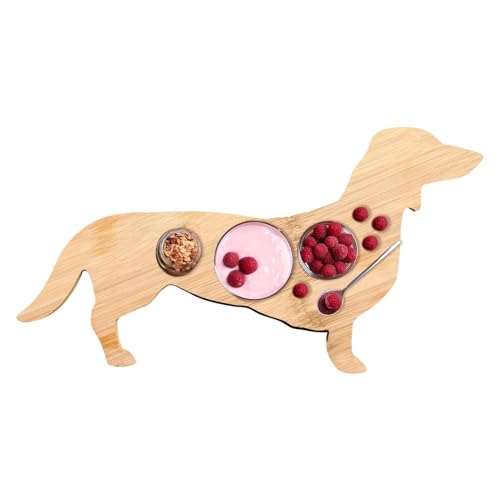 Anulely Dackel-Schneidebrett – großes Fassungsvermögen, Holztablett für Küchentheke, Charcuterie-Tablett, Holz-Speiseteller, dekorative Speiseteller für Kuchen, Obst-Snack Anulely Dackel-Schneidebrett – großes Fassungsvermögen, Holztablett für Küchentheke, Charcuterie-Tablett, Holz-Speiseteller, dekorative Speiseteller für Kuchen, Obst-Snack von Anulely