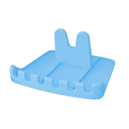 Anulely Deckel und Löffelablage – Lebensmittelqualität multifunktionale Silikon-Aufbewahrungsmatte – sicherer multifunktionaler Deckelständer großer Küchenorganizer Utensilienablage hält Deckel von Anulely