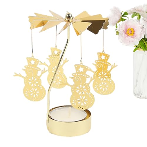 Anulely Drehbarer Kerzenhalter – rotierendes Teelicht-Karussell-Mittelstück, eleganter Kerzenhalter für Valentinstag, Hochzeit, Abendessen Anulely Drehbarer Kerzenhalter – rotierendes Teelicht-Karussell-Mittelstück, eleganter Kerzenhalter für Valentinstag, Hochzeit, Abendessen von Anulely