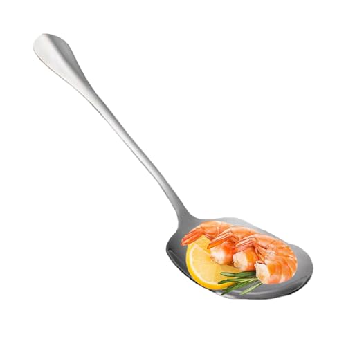Anulely Edelstahl – großer Reislöffel aus Edelstahl, Salat-Servierutensilien, Küchenbesteck aus Metall, Servierlöffel für Salate, Nudeln, Teller Anulely Edelstahl – großer Reislöffel aus Edelstahl, Salat-Servierutensilien, Küchenbesteck aus Metall, Servierlöffel für Salate, Nudeln, Teller von Anulely