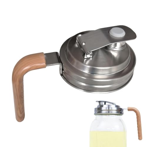 Anulely Einmachglasdeckel mit Ausgießer – Mehrzweck-Deckel für Einmachgläser, Ausgießer – wiederverwendbar, große Öffnung, Einmachglas-Deckel für Zuhause, Geschäfte Anulely Einmachglasdeckel mit Ausgießer – Mehrzweck-Deckel für Einmachgläser, Ausgießer – wiederverwendbar, große Öffnung, Einmachglas-Deckel für Zuhause, Geschäfte von Anulely