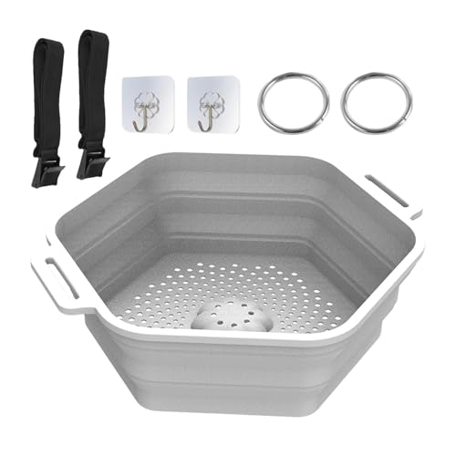 Anulely Eisduschbad | Schnelle Kühlung Tragbare Eisdusche | Faltbarer Eisbadkühler Duschkopf Aufsatz Silikon Eisbad Dusche für Sportler von Anulely