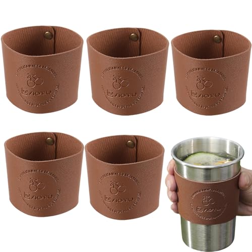 Anulely Eiskaffee-Hülle, hitzebeständig, isolierte Kaffeetassenhülse für Glasflaschen, Wasserbecher, Becher Anulely Eiskaffee-Hülle, hitzebeständig, isolierte Kaffeetassenhülse für Glasflaschen, Wasserbecher, Becher von Anulely