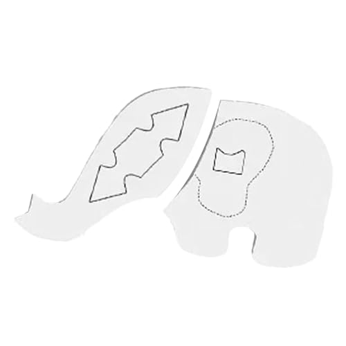 Elefanten-Schablonen für Kinderzimmer, Schreibtisch- -Vorlage, Elefanten-, wiederverwendbare Vorlage zum Basteln, Quilt-Lineale, 2D-Acryl, Nähzubehör Elefanten-Schablonen für Kinderzimmer, Schreibtisch- -Vorlage, Elefanten-, wiederverwendbare Vorlage zum Basteln, Quilt-Lineale, 2D-Acryl, Nähzubehör von Anulely