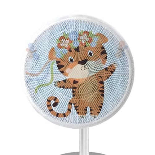 Anulely Elektrische Ventilator-Sicherheitsabdeckung - Niedliches Tigermuster Fan Sicherheit Staubschutz - Schutzhülle für Kindersicherheit, Finger-Sicherheitsnetz für runden Ventilator Anulely Elektrische Ventilator-Sicherheitsabdeckung - Niedliches Tigermuster Fan Sicherheit Staubschutz - Schutzhülle für Kindersicherheit, Finger-Sicherheitsnetz für runden Ventilator von Anulely