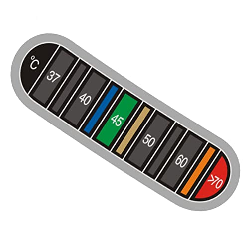 Anulely Farbwechsel-Temperatur-Aufkleber, stark klebend, wiederverwendbar, Farbband, Temperaturmesser-Aufkleber, Thermometerstreifen, klebrige Thermometerstreifen für Flaschen Anulely Farbwechsel-Temperatur-Aufkleber, stark klebend, wiederverwendbar, Farbband, Temperaturmesser-Aufkleber, Thermometerstreifen, klebrige Thermometerstreifen für Flaschen von Anulely