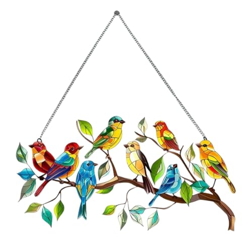 Anulely Fensterdekoration, Vogel-Ornamente, dekoratives 2D-Acryl-Fenstervögel-Ornament – Wanddekoration, Vogel-Ornamente für Fenster, Balkone Anulely Fensterdekoration, Vogel-Ornamente, dekoratives 2D-Acryl-Fenstervögel-Ornament – Wanddekoration, Vogel-Ornamente für Fenster, Balkone von Anulely