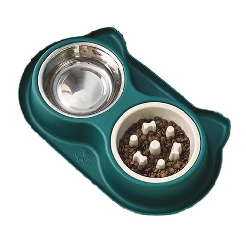 Anulely Futternapf für langsames Fressen, Futternapf für Futter und Wasser, Anti-Erstickungs-Design, langsames Fressen für Welpen, Doppel-Futterspender, abnehmbar für Indoor-Katzen und Hunde Anulely Futternapf für langsames Fressen, Futternapf für Futter und Wasser, Anti-Erstickungs-Design, langsames Fressen für Welpen, Doppel-Futterspender, abnehmbar für Indoor-Katzen und Hunde von Anulely