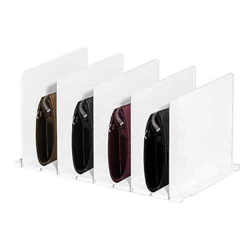 Anulely Geldbörsen-Organizer für Schrank, Taschen-Aufbewahrung, Trennwand, Regal-Trenner, Taschen-Organizer, Regalteiler, Taschen-Aufbewahrungsteiler, Geldbörsen-Trennwand Anulely Geldbörsen-Organizer für Schrank, Taschen-Aufbewahrung, Trennwand, Regal-Trenner, Taschen-Organizer, Regalteiler, Taschen-Aufbewahrungsteiler, Geldbörsen-Trennwand von Anulely
