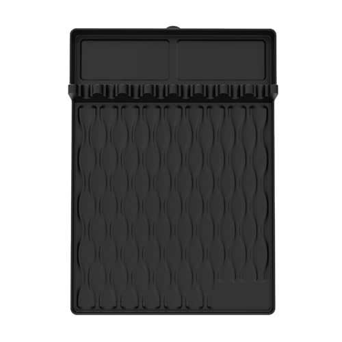 Anulely Gewürzglas-Tischset – Silikon-Grill-Backform-Matte, wiederverwendbare Grill-Tropfpfpfannen, Fettauffangbehälter für Ölflaschen, Gewürzgläser, Essstäbchen Anulely Gewürzglas-Tischset – Silikon-Grill-Backform-Matte, wiederverwendbare Grill-Tropfpfpfannen, Fettauffangbehälter für Ölflaschen, Gewürzgläser, Essstäbchen von Anulely