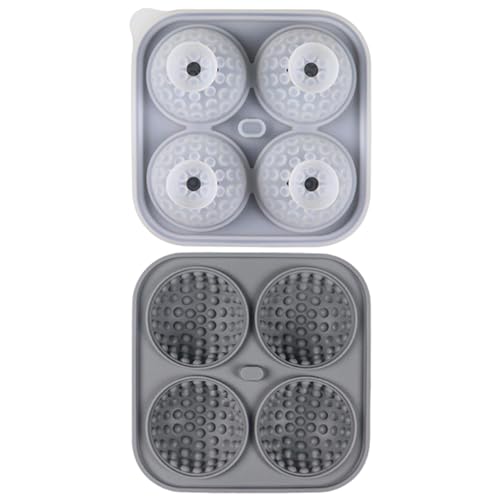 Anulely Golfball-Eisform, Golftablett, lustige Silikon-Formen, Whiskey-Eisform, Golf-Formen, Silikon-Whiskey-Eisbereiter, kreative runde Formen mit 4 Mulden Anulely Golfball-Eisform, Golftablett, lustige Silikon-Formen, Whiskey-Eisform, Golf-Formen, Silikon-Whiskey-Eisbereiter, kreative runde Formen mit 4 Mulden von Anulely