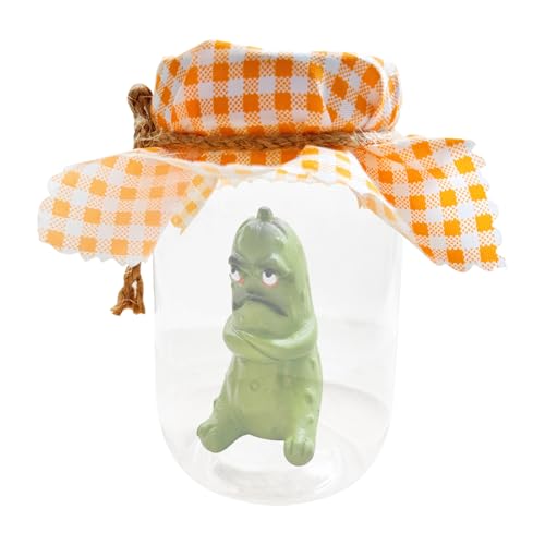 Anulely Gurken-Skulptur mit Glas – Lustige Gurken-Gurken-Statue für den Schreibtisch – Sammlerstück-Figuren bieten emotionale Unterstützung für Couchtisch, Nachttisch Anulely Gurken-Skulptur mit Glas – Lustige Gurken-Gurken-Statue für den Schreibtisch – Sammlerstück-Figuren bieten emotionale Unterstützung für Couchtisch, Nachttisch von Anulely