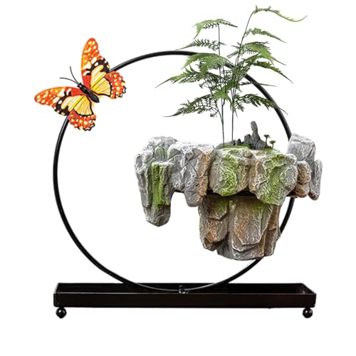 Anulely Hängender Übertopf – kreativer hängender Blumentopf – Kettenkorb und Pflanzenzüchter Desktop-Ornament Blumentopf für Innen- und Außenpflanzen Anulely Hängender Übertopf – kreativer hängender Blumentopf – Kettenkorb und Pflanzenzüchter Desktop-Ornament Blumentopf für Innen- und Außenpflanzen von Anulely