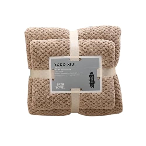Anulely Handtuch-Sets für Badezimmer, weiche, wasserabsorbierende Handtuch-Sets, Korallen-Fleece-Badetücher-Set, 1 Handtuch, 1 Badetuch, schnell trocknend, für Zuhause, Hotel, Spa Anulely Handtuch-Sets für Badezimmer, weiche, wasserabsorbierende Handtuch-Sets, Korallen-Fleece-Badetücher-Set, 1 Handtuch, 1 Badetuch, schnell trocknend, für Zuhause, Hotel, Spa von Anulely