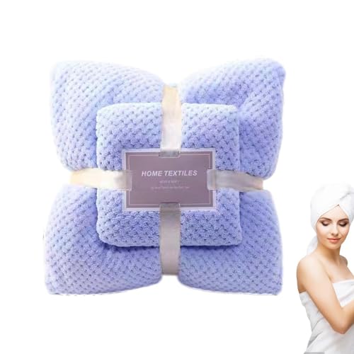 Anulely Handtuch-Sets für Badezimmer, weiche, wasserabsorbierende Handtuch-Sets, Korallen-Fleece-Badetücher-Set, 1 Handtuch, 1 Badetuch, schnell trocknend, für Zuhause, Hotel, Spa Anulely Handtuch-Sets für Badezimmer, weiche, wasserabsorbierende Handtuch-Sets, Korallen-Fleece-Badetücher-Set, 1 Handtuch, 1 Badetuch, schnell trocknend, für Zuhause, Hotel, Spa von Anulely