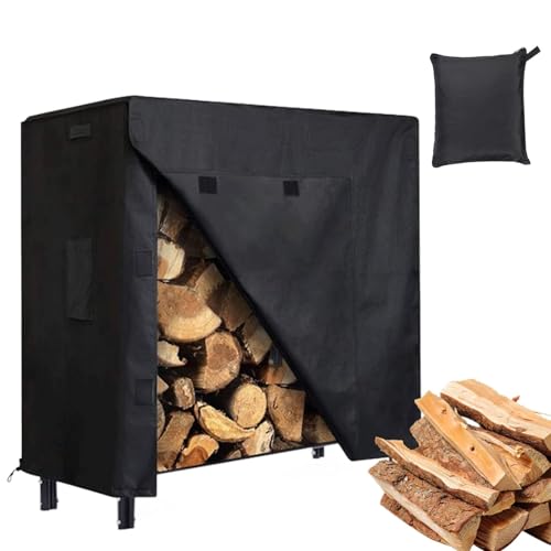 Anulely Holzabdeckungen für Brennholz – Kaminholzregal-Abdeckung, wasserdicht, strapazierfähig, verstellbare Schutzabdeckung, wetterbeständig, winddicht, Outdoor-Zubehör für Holz Anulely Holzabdeckungen für Brennholz – Kaminholzregal-Abdeckung, wasserdicht, strapazierfähig, verstellbare Schutzabdeckung, wetterbeständig, winddicht, Outdoor-Zubehör für Holz von Anulely